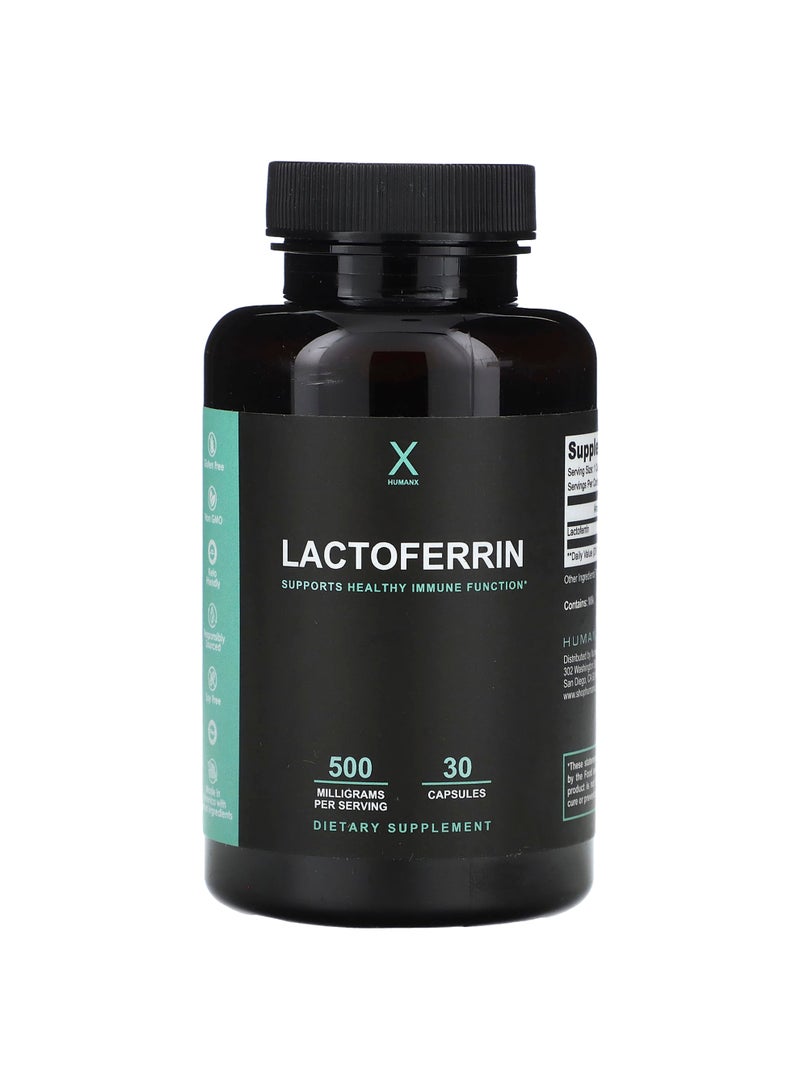 Lactoferrin, 500 mg, 30 Capsules